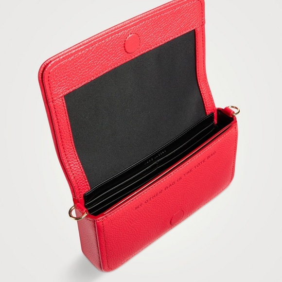 MARC JACOBS THE MINI LEATHER CROSSBODY TRUE RED - Picture 5 of 6